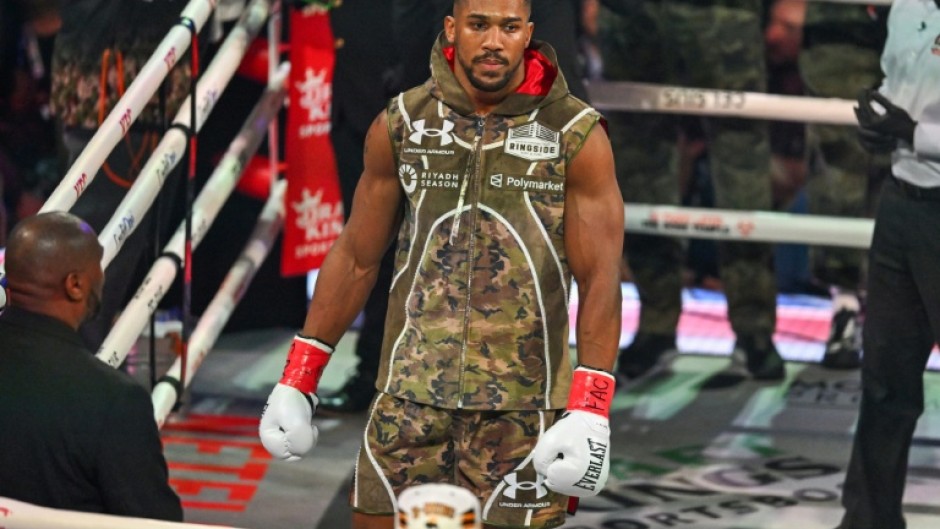 British boxer Anthony Joshua last fought in December, when he stopped YouTuber-turned-boxer Jake Paul in the sixth round