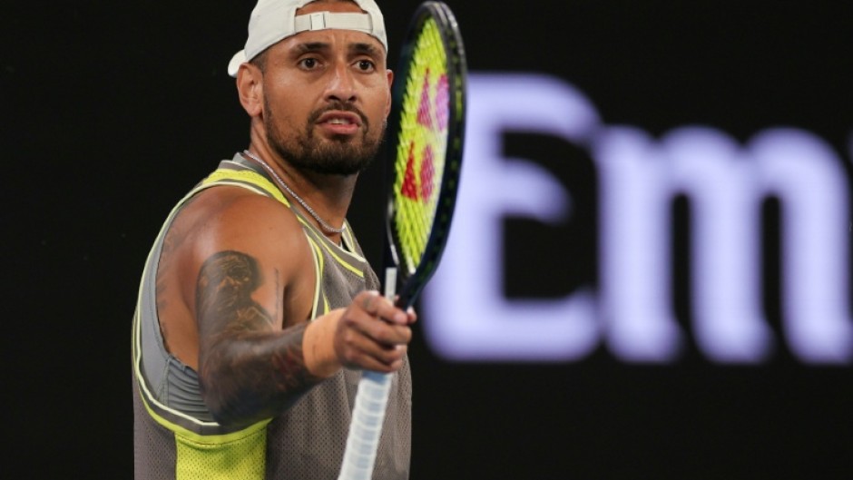 Nick Kyrgios at the Australian Open last year