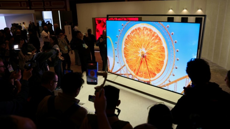 Samsung unveiled a 130-inch Micro RGB TV at the annual Consumer Electronics Show in Las Vegas