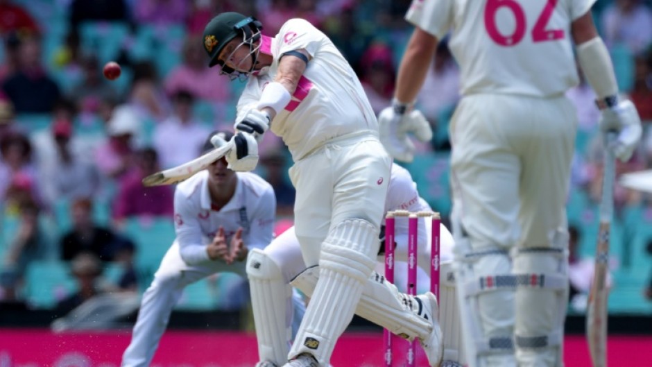 Australia's Steve Smith took charge after Travis Head was out for 163