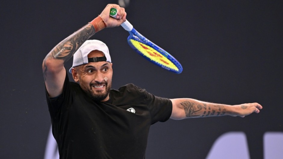 Nick Kyrgios lost his com\eback match against Aleksandar Kovacevic in Brisbane