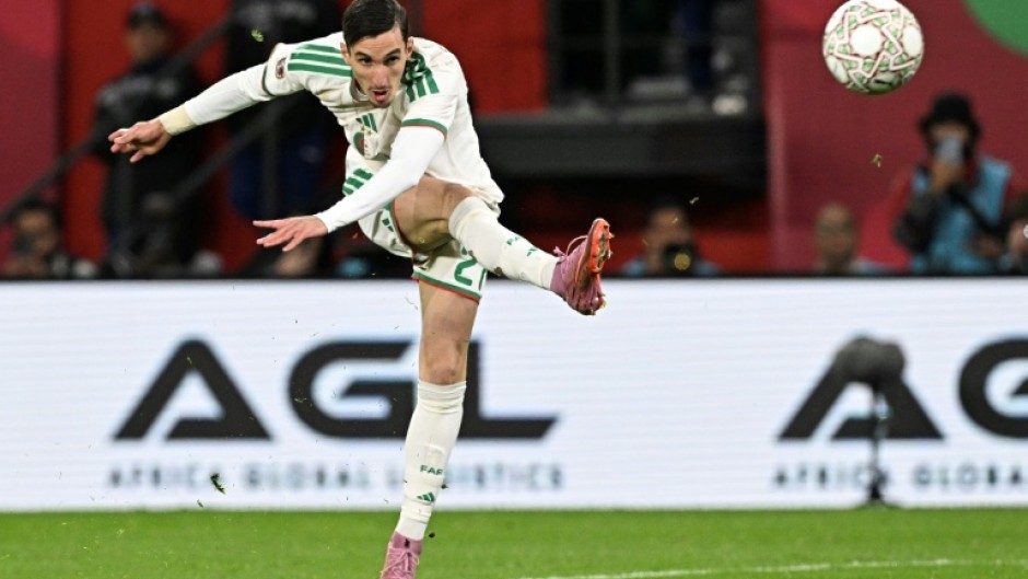 Adil Boulbina scores Algeria's extra-time winner against DR Congo at the Africa Cup of Nations on Tuesday