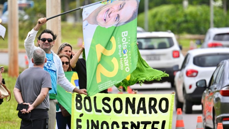 Supporters of former Brazilian president Jair Bolsonaro insist he is an innocent man
