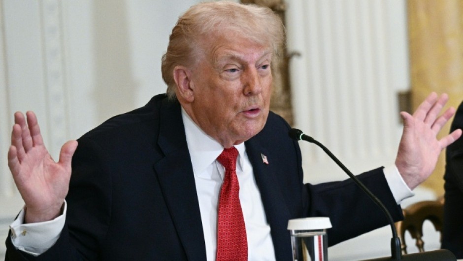 US President Donald Trump said he was considering tariffs on nations that don't 'go along' with his Greenland takeover plan