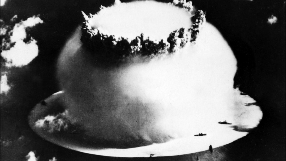 The US military conducted nuclear tests on Bikini Atoll in the Pacific Ocean in July 1946