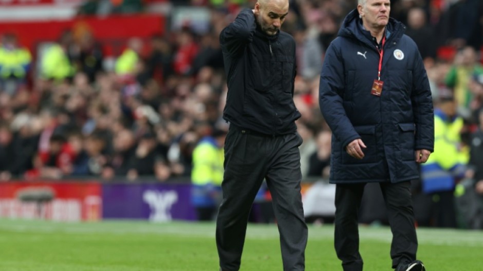 Pep Guardiola's Manchester City were well beaten 2-0 by rivals Manchester United