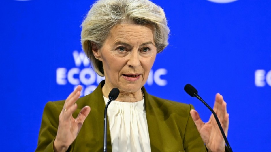 EU chief Ursula von der Leyen warned that Trump risked plunging EU-US ties into a 'downward spiral'