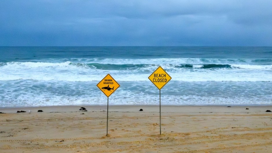 Authorities warned surfers and swimmers to stay out of the water after a spate of shark attacks in Australia's state of New South Wales.