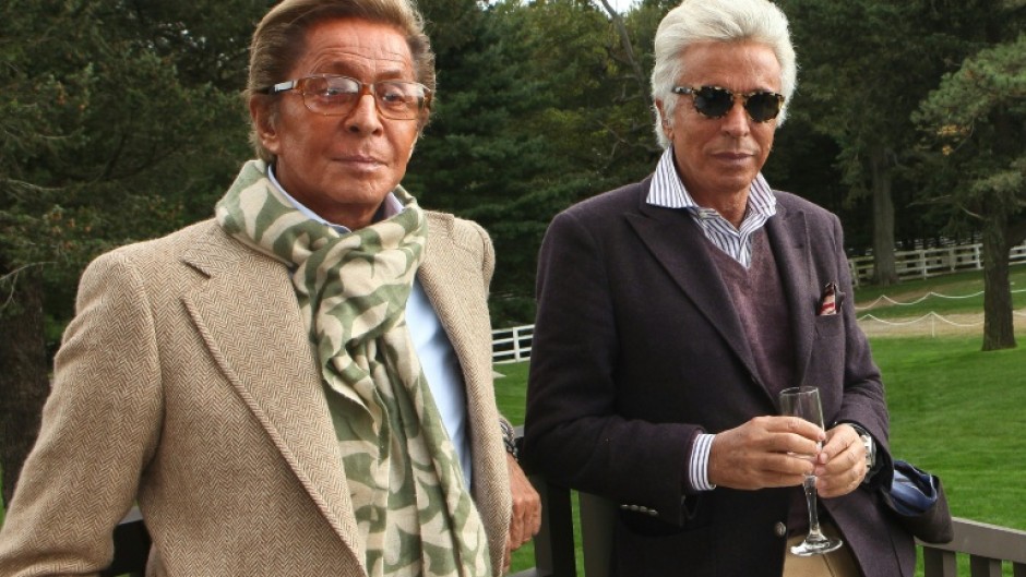 Giancarlo Giammetti (R) said Valentino taught us to respect women