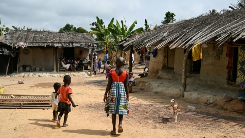 A view of Betykro, a settlement of cocoa producers