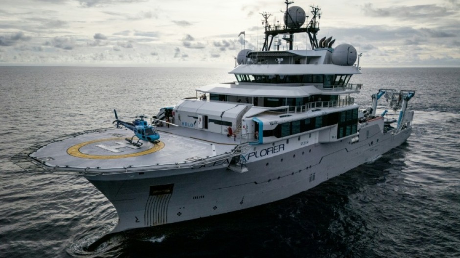 AFP reported from OceanXplorer, a high-tech marine research vessel owned by billionaire-backed non-profit OceanX