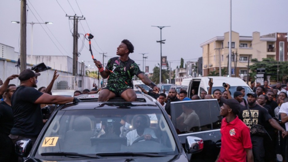 US YouTuber and online streamer IShowSpeed (C) has taken in 20 African countries during a month-long tour