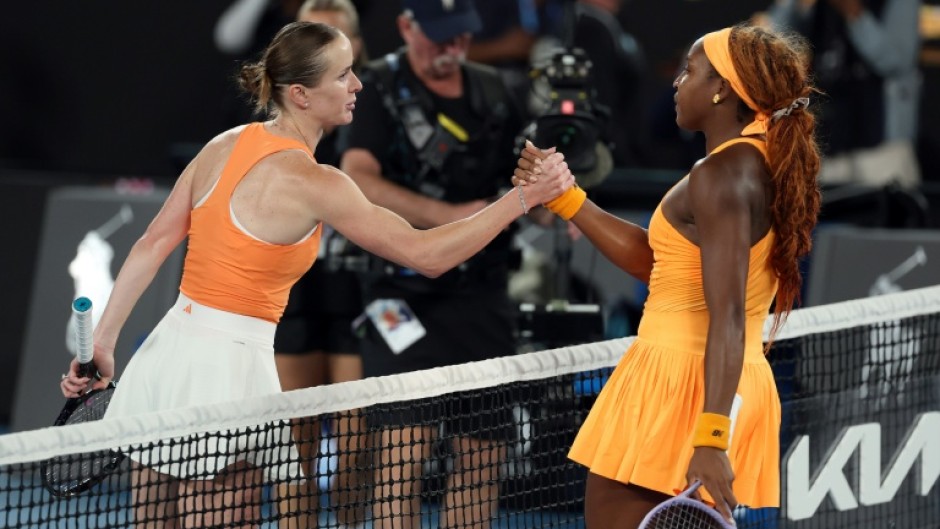 Ukraine's Elina Svitolina (L) crushed Coco Gauff to make the Australian Open semi-finals