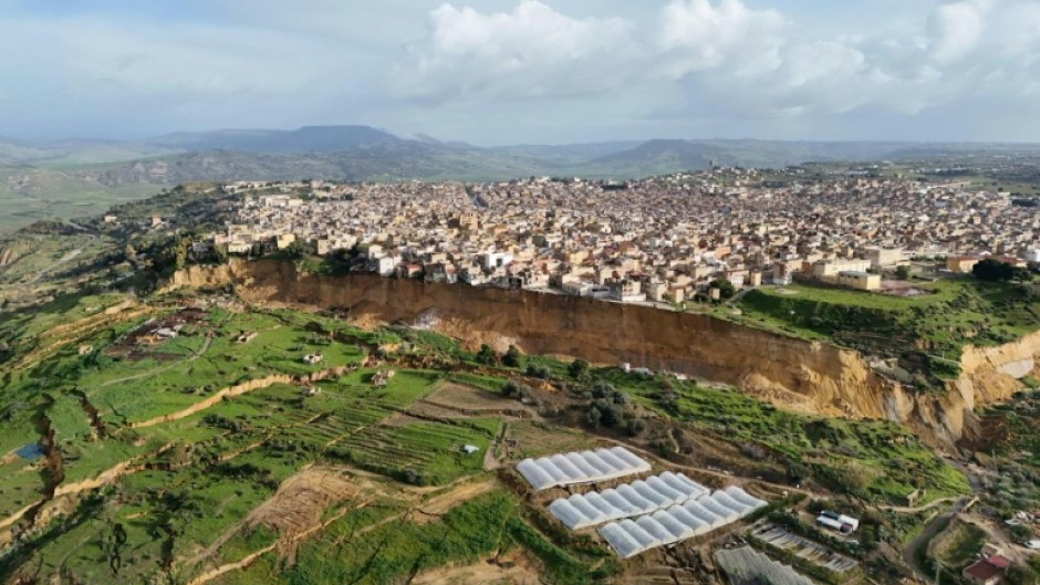 More than 1,000 people were evacuated in Sicily after a four-kilometre section of cliff crumbled during a storm