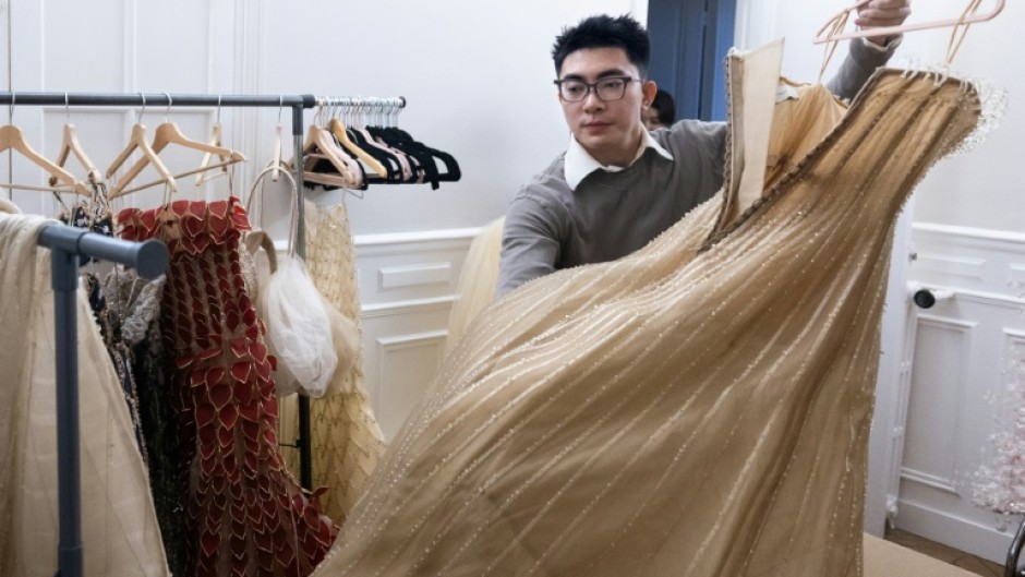 Phan Huy is the youngest and first-ever Vietnamese designer to feature on the French capital's Haute Couture programme
