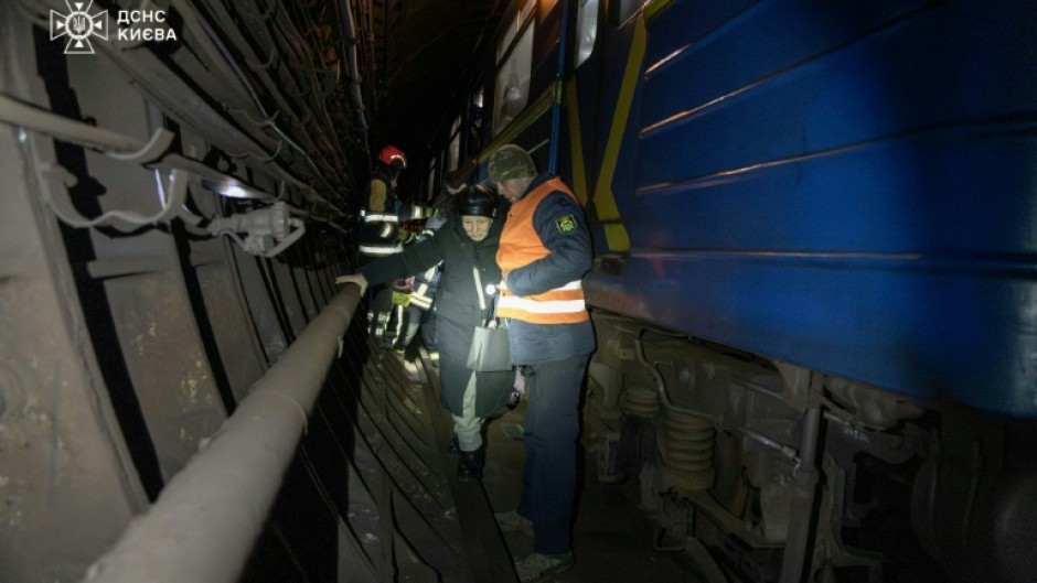 The emergency services helped evacuate passengers stranded in the network when the power went down