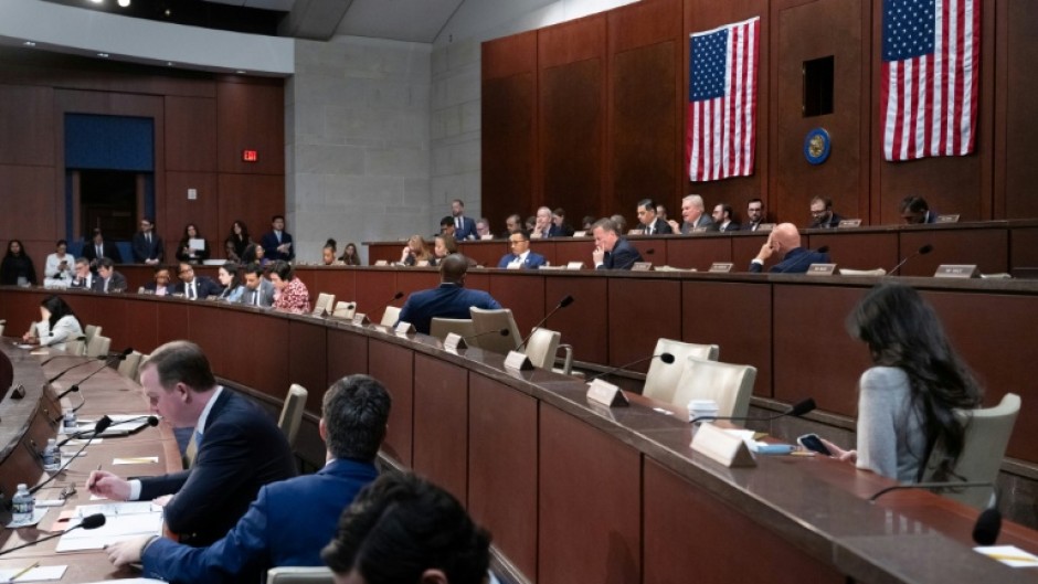 Members of the House Committee on Oversight and Government Reform which is to hear testimony from former US president Bill Clinton and his wife, Hillary Clinton