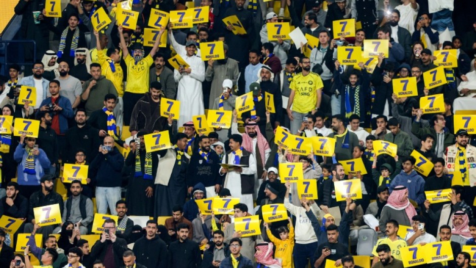 Al Nassr fans showed their support for Cristiano Ronaldo