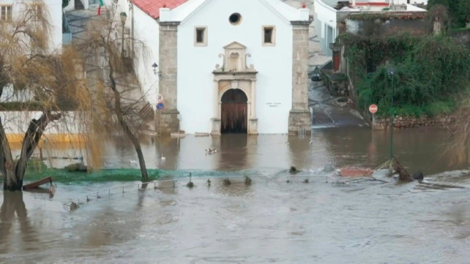 Flooding in Portugal's Santarem district