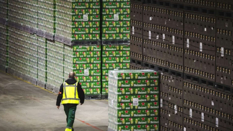 Heineken's beer shipments fell 2.4 percent last year