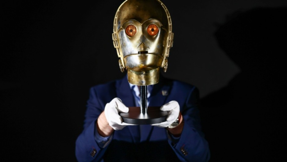 A Light-Up C-3PO Head from the 1980 movie 'Star Wars: The Empire Strikes Back' is one of the top lots that will go under the hammer