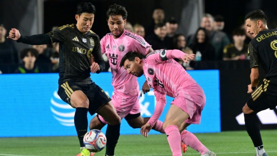 LAFC's South Korean forward Son Heung-min took on Inter Miami's Argentine great Lionel Messi