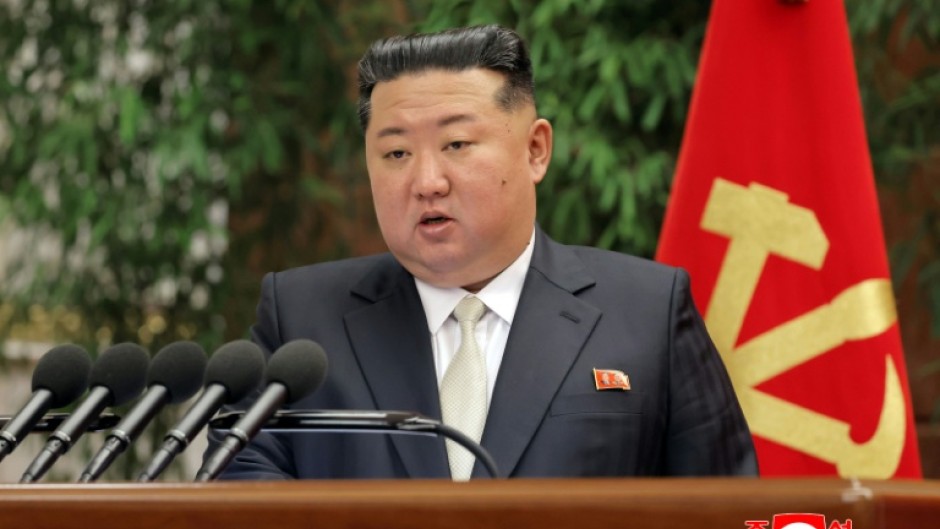 North Korean leader Kim Jong Un addresses a rare congress of the nation's ruling Workers' Party.