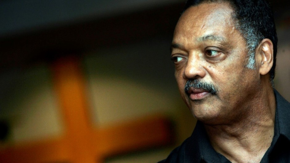Jesse Jackson, seen here in South Africa in 2005, spent his career fighting for civil rights in the United States and mediating international disputes