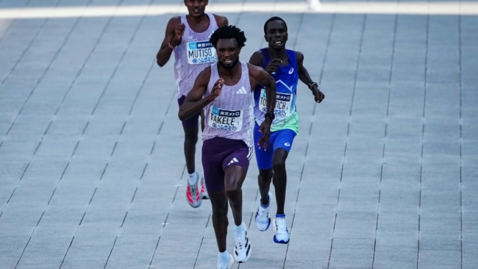 Ethiopia's Tadese Takele won the Tokyo Marathon on Sunday after a sprint finish