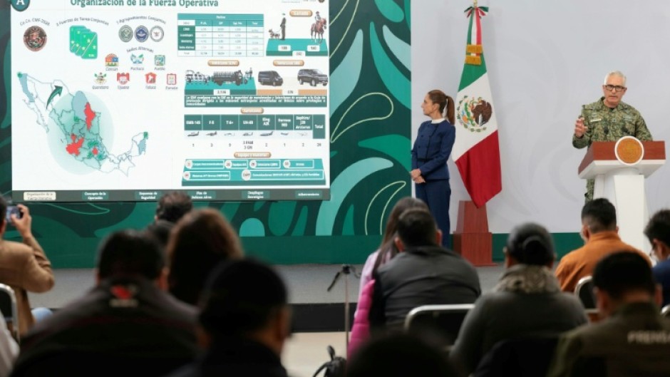 President Claudia Sheinbaum unveiled the Mexico's World Cup security plan less than two weeks after an explosion of violence in Guadalajara, which will host four games