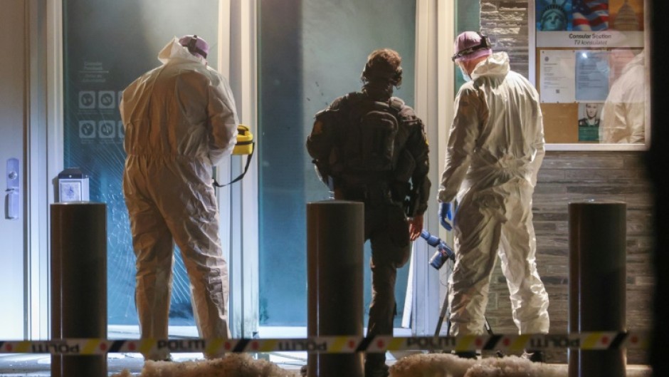 Investigators examined the scene overnight