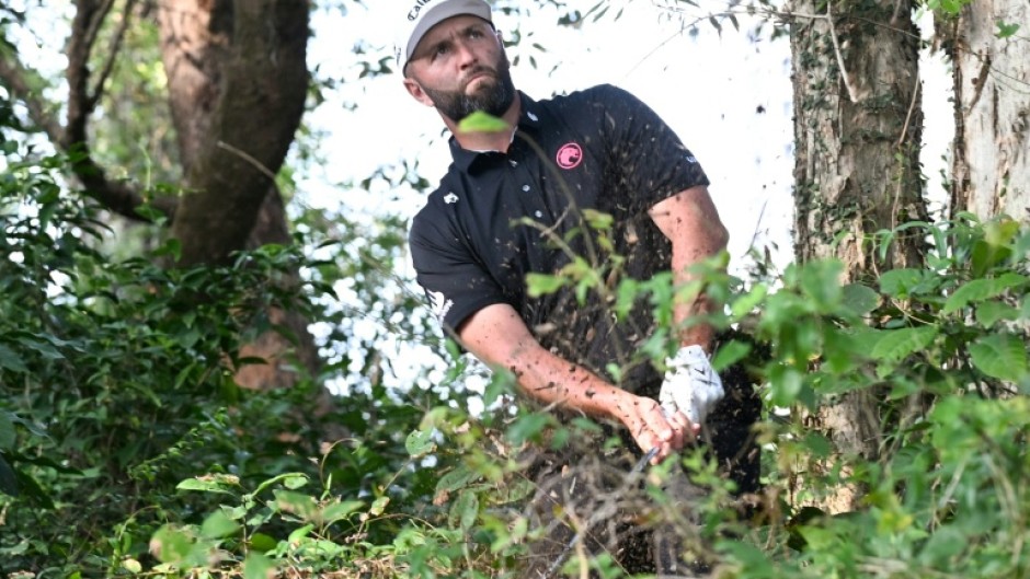 Jon Rahm in action on Sunday
