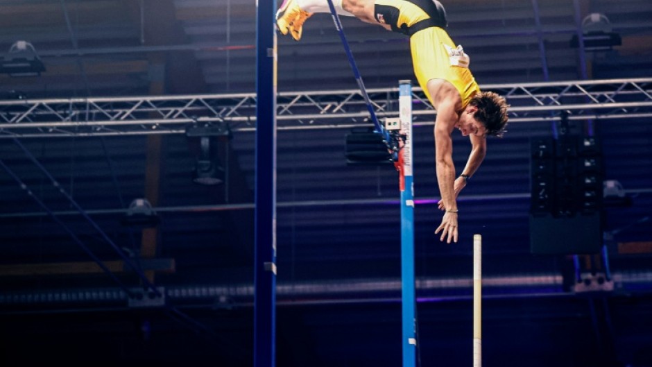 Armand Duplantis setting a world record of 6.31m in Uppsala