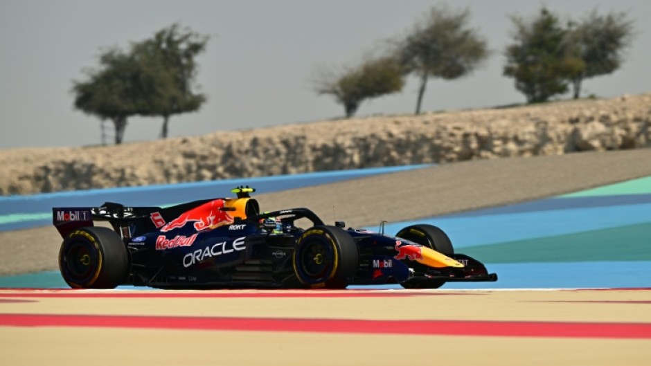 Red Bull Racing's French driver Isack Hadjar during the Formula One pre-season testing at the Bahrain International Circuit in Sakhir on February 20, 2026