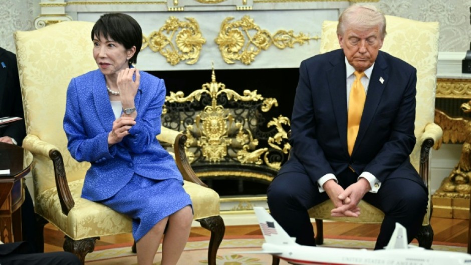 US President Donald Trump meets with Japan's Prime Minister Sanae Takaichi in the Oval Office