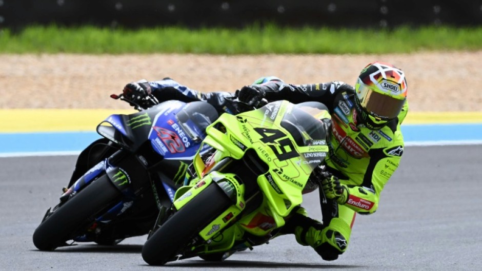 VR46 Racing Team's Italian rider Fabio Di Giannantonio took his first pole position since 2022