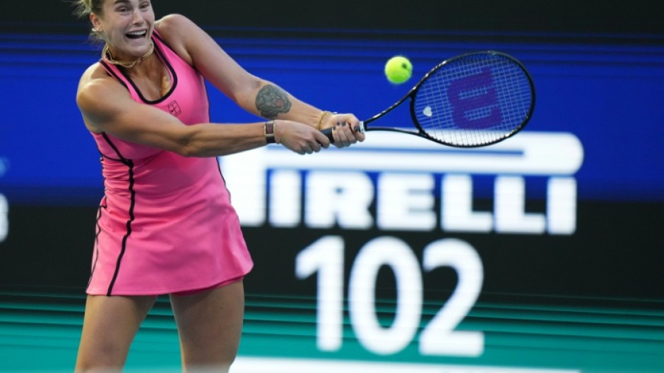 World number one Aryna Sabalenka is through to the Miami Open semi-finals after a victory over Hailey Baptiste