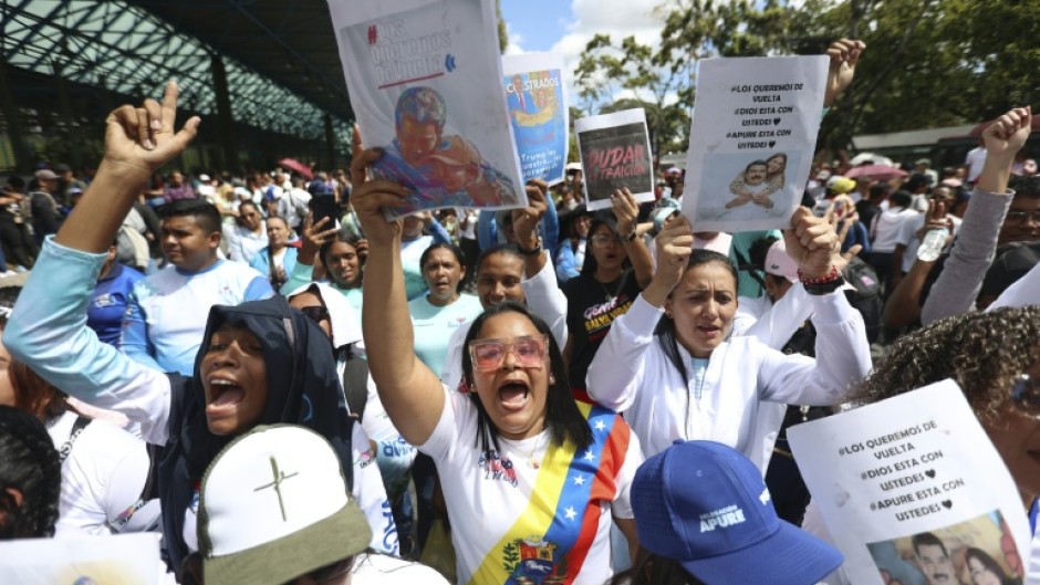 In Caracas, supporters of ousted Venezuelan president Nicolas Maduro have rallied for his release