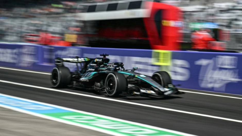 Mercedes' George Russell was fastest in the first practice for the Japanese Grand Prix