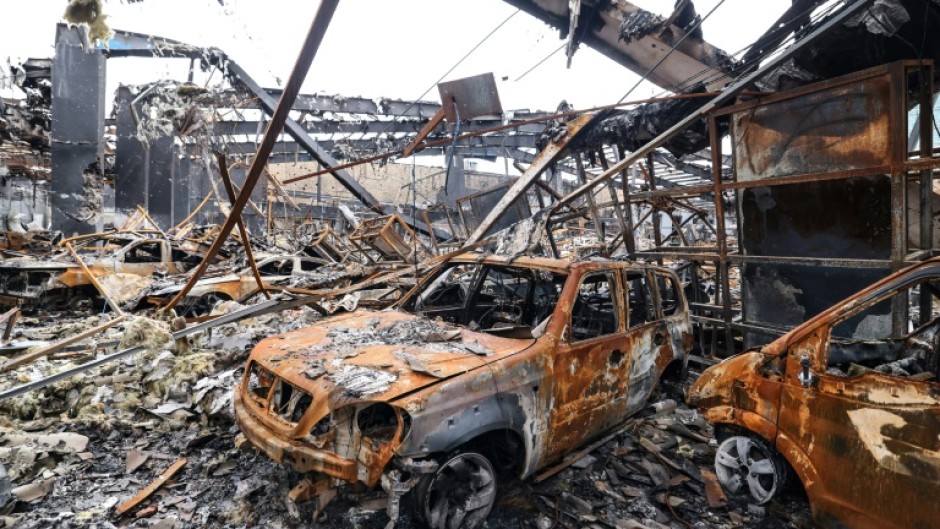Damage from a strike in eastern Tehran that was hit by a missile strike, on March 28, 2026