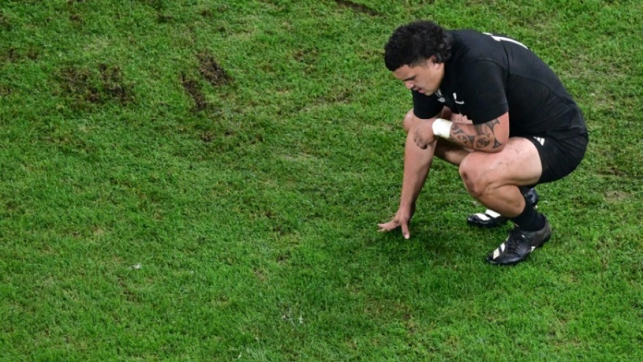 New Zealand's prop Tamaiti Williams after defeat to South Africa in the Rugby World Cup final