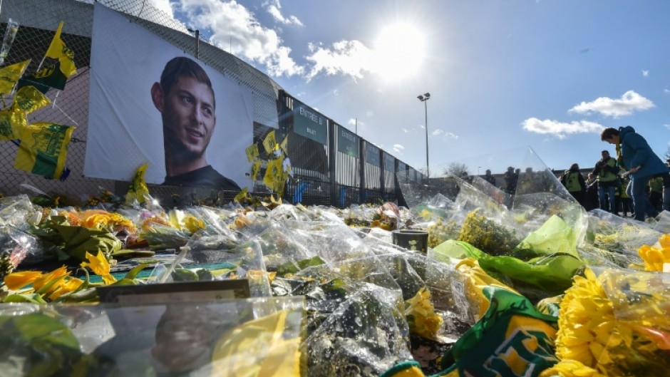 A portrait of Emiliano Sala in Nantes, on February 10, 2019
