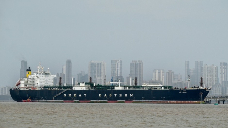 The Indian-flagged tanker Jag Vasant transited through the Strait of Hormuz carrying liquefied petroleum gas