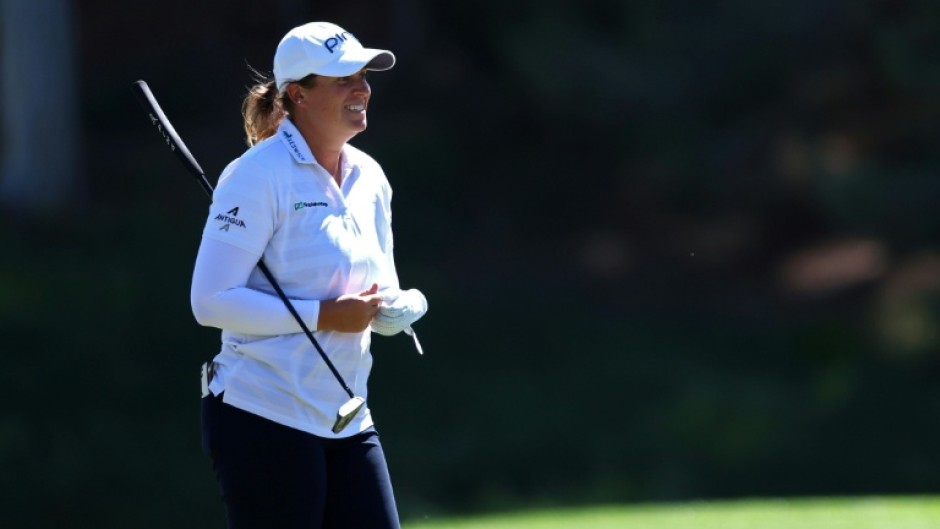 American Lauren Coughlin has a five-stroke lead after two rounds of the LPGA Aramco Championship in Las Vegas, Nevada
