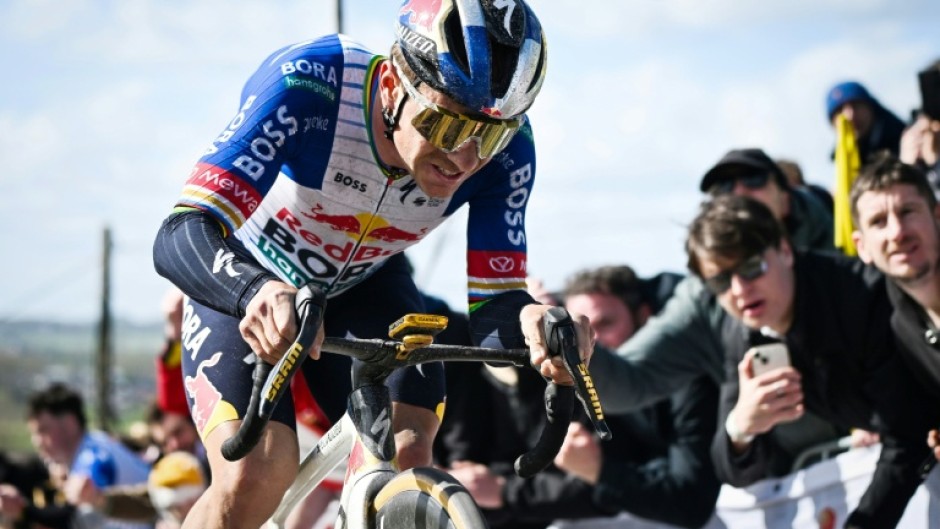 Double Olympic champion Remco Evenepoel finished third on his Tour of Flanders debut