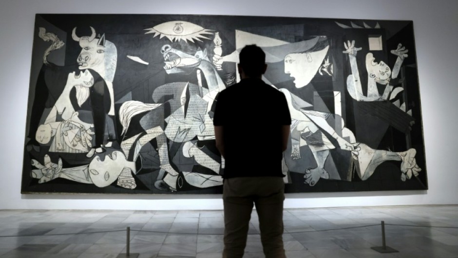 Pablo Picasso's 'Guernica' depicts the horrors of a 1937 bombing during the Spanish Civil War