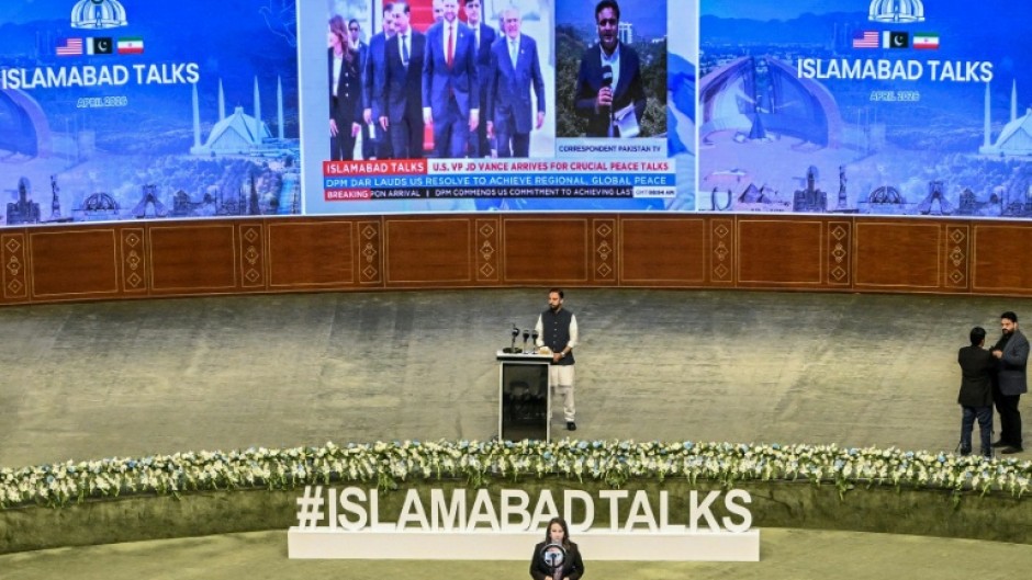 The media centre came equipped with a massive stage and podium, but 10 hours into the talks, it had not been used once