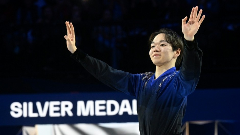 Japan's Yuma Kagiyama finished second at both the Olympics and world championships this year