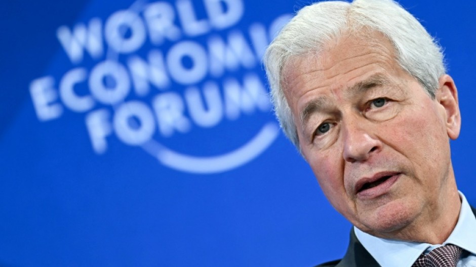 JPMorgan Chase chairman and CEO Jamie Dimon, shown here at January's World Economic Forum, said he does not view private credit deterioration as a systemic risk to the economy