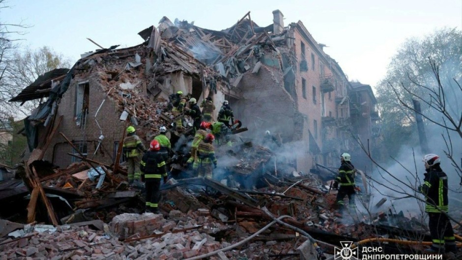 The deadly strike on the building in Dnipro was one of several overnight across Ukraine
